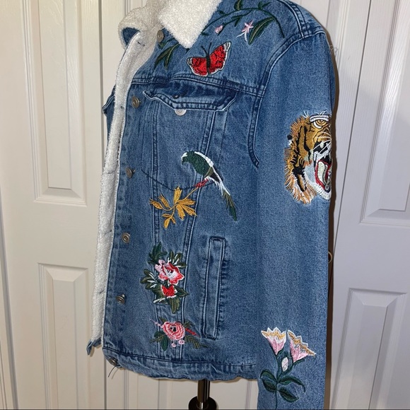 bagetelle embroidered denim jacket size S - Picture 9 of 13